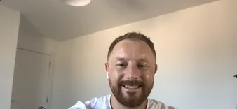 Josh Huggins on a Blueberry content interview call